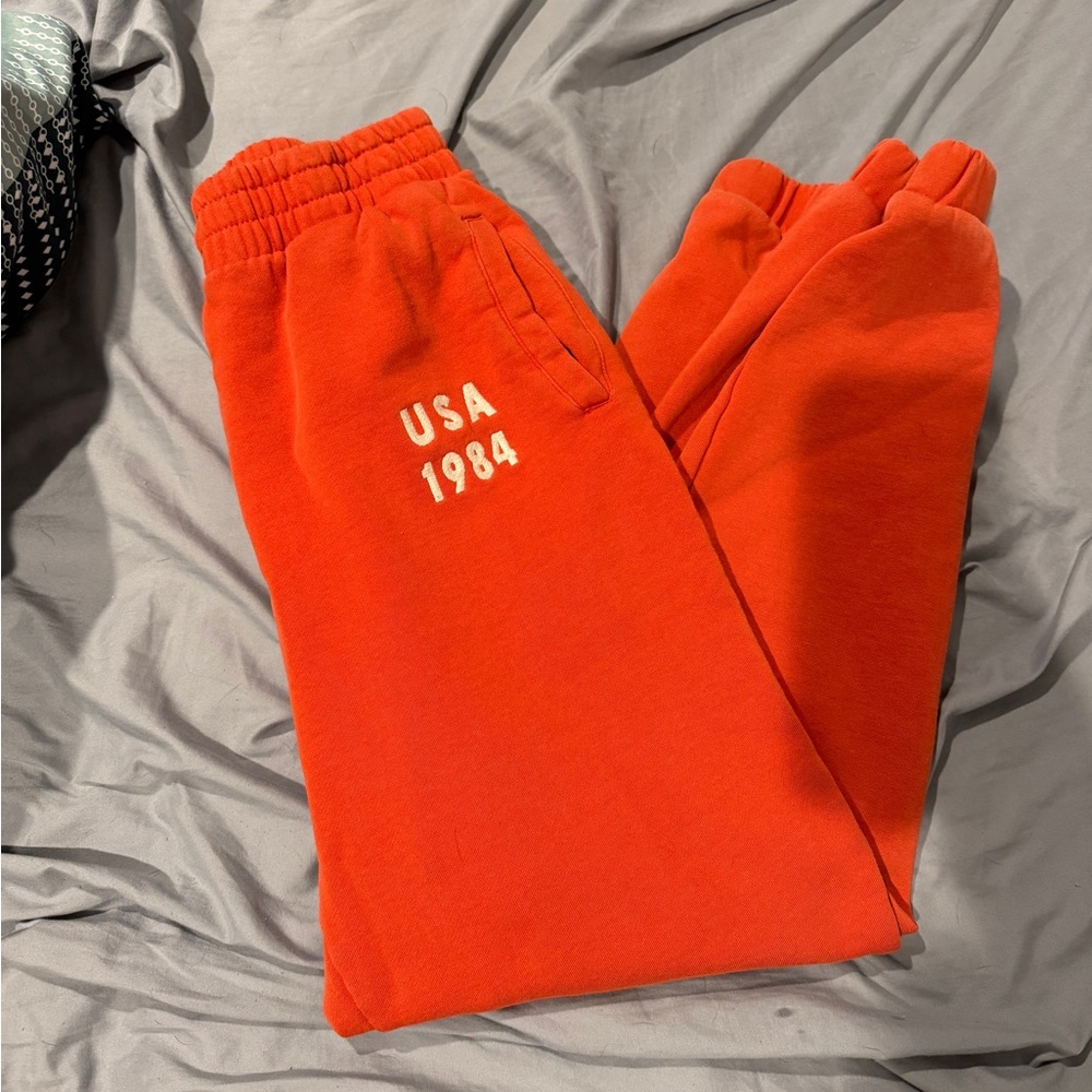 Sunday Bright Orange Sweatpants